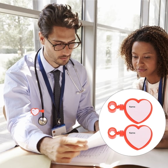 PBPBOX Clips for Stethoscope Name Plate Medical Staff 5Pcs