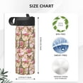 thumbnail image 4 of Fuzoiu Purple Watercolor Flowers Print 18oz Insulated Sports Kettle, Outdoor Sport Gym Stainless Steel Water Bottle With Straw Lid, 4 of 8
