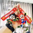 thumbnail image 2 of DC Teen Titans Robin Beast Boy Cyborg Starfire Raven PVC muñeco de anime llavero accesorios juguetes niños regalos de cumpleaños, 2 of 4