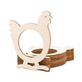 thumbnail image 2 of 10 anillos de madera para servilletas con hebilla de dibujos animados Pollo, 2 of 9