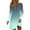 Mint Green, variant on Efsteb 2025 Fall Fashion Women Dresses Long Sleeve Button V Neck Midi Knee Length Loose Dresses (Black,XXXL)