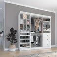 thumbnail image 2 of Bestar Versatile 108"W Engineered Wood Closet Organizer System in White, 2 of 4