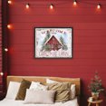thumbnail image 4 of Stupell Industries Traditional Christmas Cabin Welcome Black Floating Frame Canvas Art, 21 x 17, by Creatif Belle, 4 of 8
