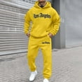 thumbnail image 2 of CONZONE Mens Sweatsuit 2 Piece Sets Casual Men's Jogging Tracksuit Set Letter Graphic Pullover Hoodie Pants Sweat Suit for Men Cozy Fall Winter Athletic Track Suit Outfits, 2 of 4