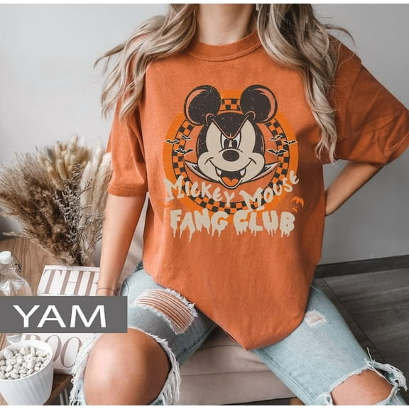 Retro Mickey Vampire Fang Club Disney Shirt, Mickey Not So Scary Party, Disneyland Halloween Family Trip Shirts, Disney Halloween 2025 Shirt