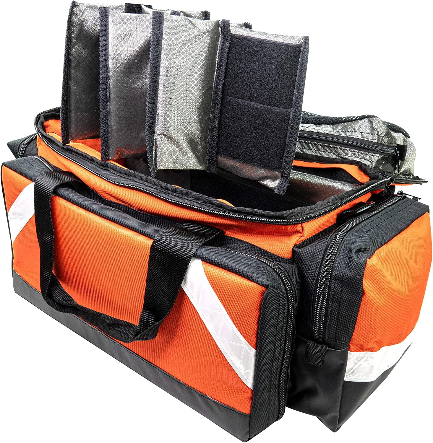 LINE2design Trauma Kit First Aid Fully Stocked EMS Supply Responder Bag - Orange