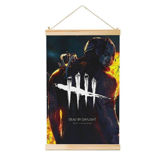 Dead By Daylight Dbd Wooden Shaft Hanging Poster Home Decor Poster Wall Art Painting For Living Room Bedroom 12"X18"