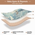 thumbnail image 5 of WOBOGO Dolphins Collide with Seagulls Baby Playmats Extra Large Waterproof Rollable Activity Pads for Toddlers 50×50inch, 5 of 7