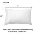 thumbnail image 2 of Fundas de almohada RANZNAZ, encaje blanco, 100% algodón, tamaño estándar, juego de 2, 2 of 7