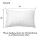 thumbnail image 2 of Fundas de almohada RANZNAZ, encaje blanco, 100% algodón, tamaño estándar, juego de 2, 2 of 7