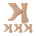 thumbnail image 1 of wonima44 Shinymoon 4 Pairs Ankle Compression Socks 20-30 mmHg Closed Toe Ankle Compression Sleeve Brace Support Sleeve Plantar Fasciitis Socks for Women Men Swelling (Nude Color), 1 of 1