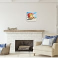 thumbnail image 3 of Stupell Industries Miami Beach Hut Nature Painting White Framed Art Print Wall Art, 17 x 17, 3 of 9