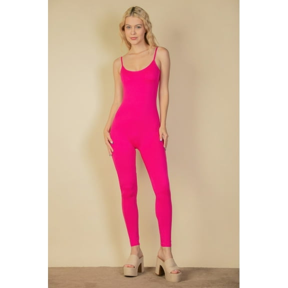 Solid Bodycon Cami Jumpsuit