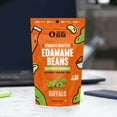 thumbnail image 4 of - Crunchy Roasted Edamame Beans (Sea Salt) - Keto Snacks (2g Net) - High Protein Healthy Snacks (14g Protein) - Low Carb & Calorie, Gluten-Free Snack, Vegan Food - 4 oz (3 Pack), 4 of 5