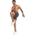 thumbnail image 3 of TENJOY 5 inch Mens Running Shorts Athletic Shorts for Men Quick Dry Men's Workout Shorts Breathable Gym Sports with Zippered Pocket, 3 of 7