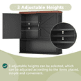 thumbnail image 4 of Semiocthome Farmhouse Bathroom Cabinet Medicine Cabinet with Adjustable Shelf for Bathroom, Black, 4 of 7