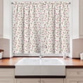 thumbnail image 2 of Ambesonne Floral Kitchen Curtains, Top View Roses and Buds, 55"x39", Multicolor, 2 of 3