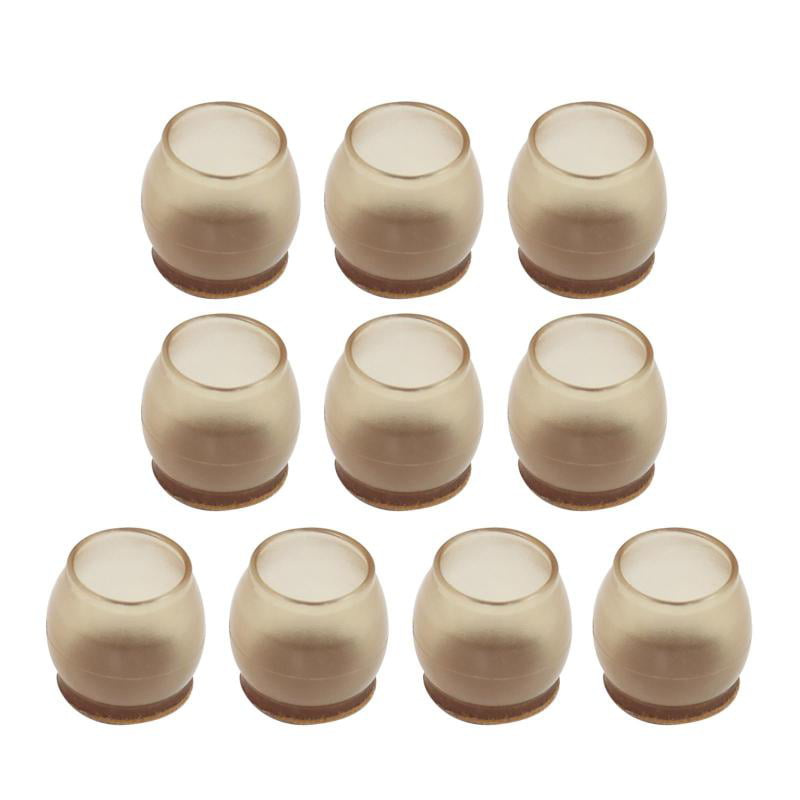 10x Chair Leg Caps Silicone Feet Table Covers Protectors for Hardwood Floors 