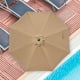 thumbnail image 3 of Sombrilla de patio iPower de 9 pies con inclinación, manivela y tela impermeable, 3 of 7
