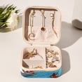 thumbnail image 6 of Claus Beach Travel Portable Square Earring Organizer with Necklace Holder - Jewelry Box, Display Case - Store Rings, Earrings, Necklaces, Bracelets - Suitable for Girls and Women, 6 of 6