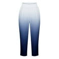 thumbnail image 4 of Odeerbi 4th of July Patriotic Beach Capris for Women 2025 Casual Drawstring Pants Summer Elastic Waist Independence Day Printed Cropped Pants Blue, 4 of 5