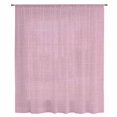 thumbnail image 2 of Pink Burlap Texture Sheer Curtains 96 Inches Long, Farmhouse Vintage Pink Light Filering Curtains, Privacy Drapes Simi Floor to Veiling Curtain for Living Room Bedroom Large Window Treatment, 2 of 9