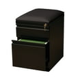 thumbnail image 5 of Hirsh 20 inch Deep Letter Width Mobile Pedestal File Cabinet 2 Drawer Box-File with Seat Cushion, for Home and Office, Black/Black, 5 of 7