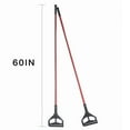 thumbnail image 5 of MATTHEW CLEANING Commercial Quick-Change Iron Mop Handle for Floor Cleaning Heavy Duty Mop Head Replacement Holder 60inch w/Plastic Gripper for Rags Side Gate Wet Mop Handles 12 Packs, 5 of 5