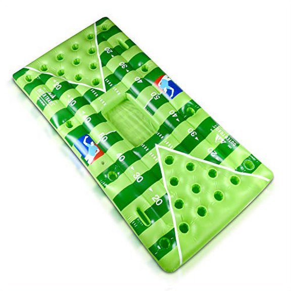 Outer Trails Inflatable Beer Pong Table and Pool Float with WiFi Speaker, 4 Glow Balls, and Detachable Cooler Cover