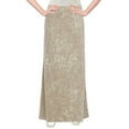 thumbnail image 4 of Women's Stretch Knit Acid Wash Panel Maxi A-Line Skirt, 4 of 5
