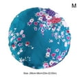thumbnail image 2 of Qarigey Gorro para dormir para mujer, banda ancha elástica de satén, calentador para el cuero cabelludo, herramientas de belleza para la ducha, gorro Sombreros circón azul M（56-58cm） Qarigey AP009657-17B, 2 of 6