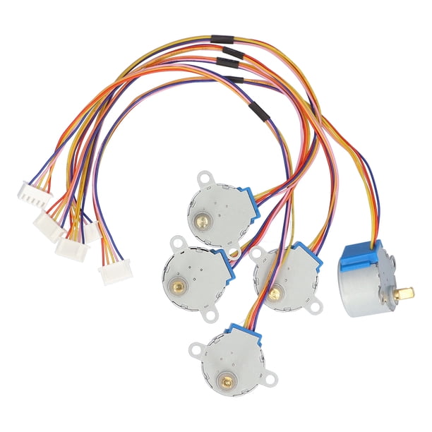 Motor Paso A Paso De Reducción 28Byj48 5V, 4 Fases, 5 Cables, Motor Paso A Paso, Componentes Reductores De Velocidad, 5 Uds. Para Controlador De Chip Industrial Ordinario Uln2003 Eigraketly TO004096-00
