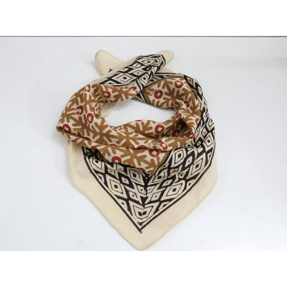 Organic Cotton Bandana Soft Lightweight Handmade Boho Cotton Hand Block Bandanas For Men And Women