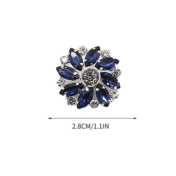 Flor Agua Diamante Botón de Vidrio Diy Decoración Hecha a Mano Diamante Botón Camisa