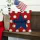 thumbnail image 1 of Independence Day Pillowcase Home Sofa Linen Pillowcase Independence Day Star Letter Print Red, 1 of 6
