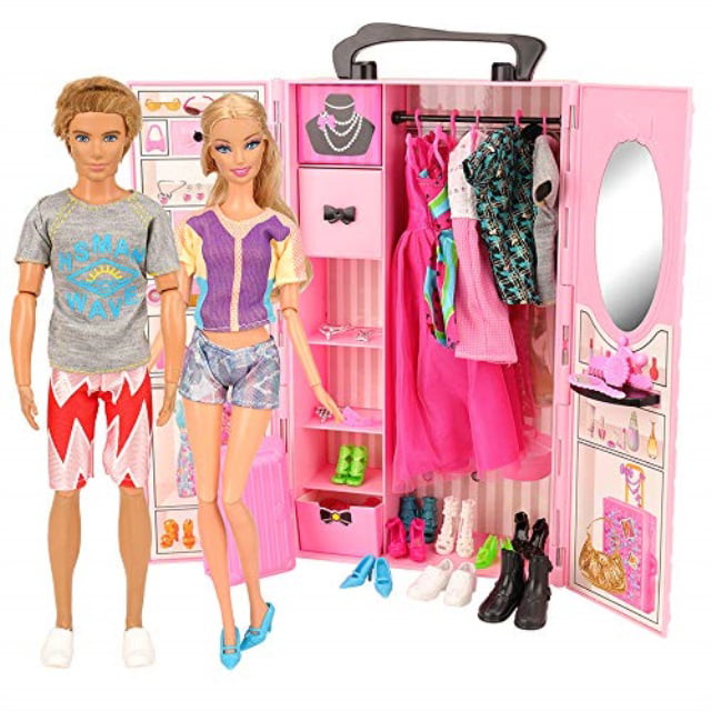 barbie doll closet storage