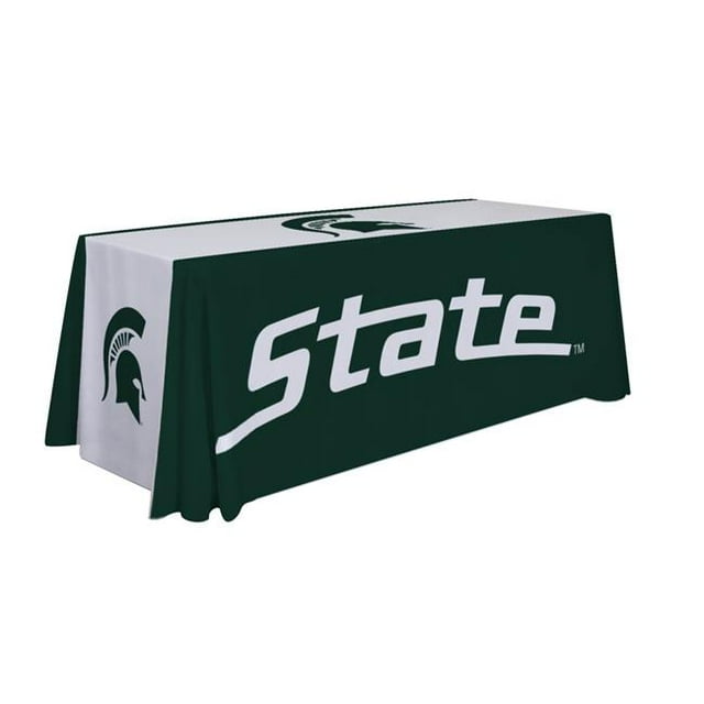 Showdown Displays 810026MSU-003 6 ft. NCAA Table Throw Michigan State - No.003
