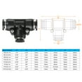 thumbnail image 2 of Uxcell 2pcs Push to Connect Fittings 5/16" Tube OD x 1/4" OD Push Lock Connector Black, 2 of 7