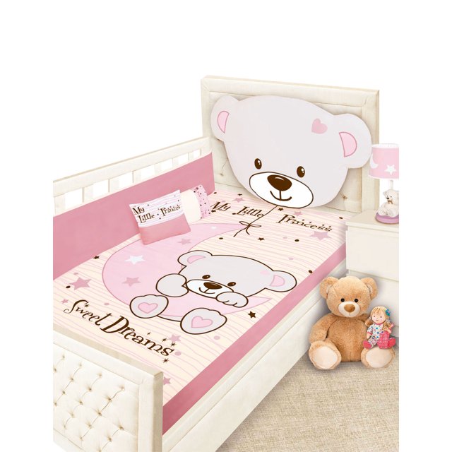 Set De Edredón Para Cuna/Cama Baby Baby Gold Osita Luna