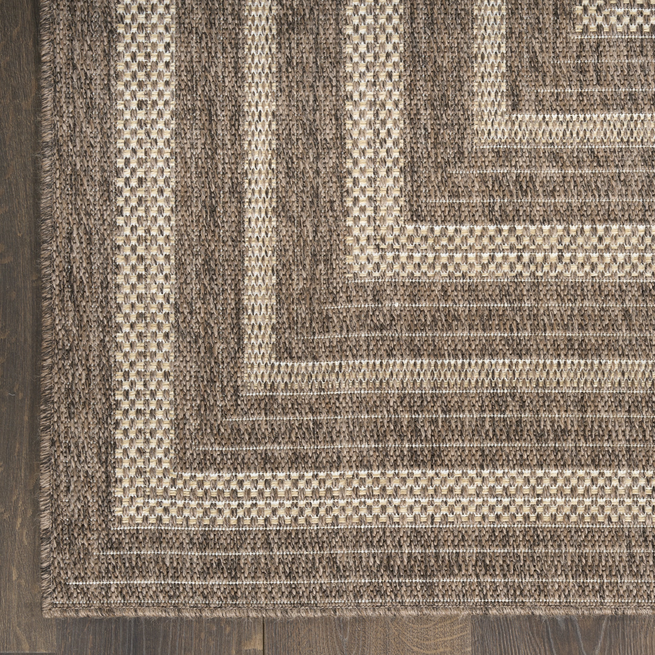 Nourison Tulum 10' x 14' Brown Outdoor Rug