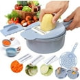 thumbnail image 1 of Cuchillas ajustables para una picadora de alimentos segura y eficiente, recipiente de gran capacidad, picadora de verduras multifuncional, utensilios de cocina, 1 of 7