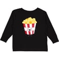 thumbnail image 3 of Inktastic Cute Kawaii Popcorn Boys or Girls Long Sleeve Toddler T-Shirt, 3 of 5