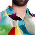 thumbnail image 5 of Bowling Men's Short Sleeve Beach Shirts, Casual Button Down Poplin Printed Summer Tops - Unisex, 5 of 6