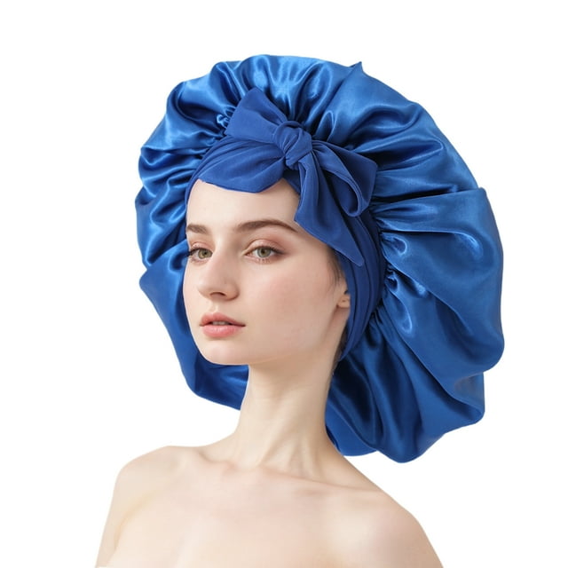 kurtrusly Cloth Soft Elastic Band Silk Sleeping Hat Comfortable And Versatile Protects Hair And Is Versatile Baolan