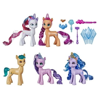  My Little Pony Dolls Rainbow Celebration, 6 Pony Figure Set,  5.5-Inch Dolls, Toys for 3 Year Old Girls and Boys, Unicorn Toys (  Exclusive) : Toys & Games