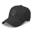 thumbnail image 3 of Irish Shamrock Hat, Dad Hat, Irish American Hat, 4 Leaf Clover Embroidered Hat, St. Patrick's Day Hat, Lucky Shamrock Hat, Lucky Hat (Dark Grey), 3 of 3