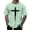 Mint Green, variant on HONHUZH Mens Summer Tops 2026 Cross Graphic Tees Casual Print Crew Neck Pullover T-Shirt Short Sleeve Tees