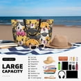 thumbnail image 5 of PAYOHTO Cute Cat Cartoon Illustration Large Beach Tote Bags for Womens Mens Sandproof Swim Pool Bag with Zipper for Travel Vacation, 5 of 7