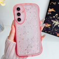 thumbnail image 6 of Compatible with Galaxy A50 Case for Women Girls Glitter Camera Lens Protector Cute Curly Wave Frame Shockproof Protective Cover Phone Case for Samsung Galaxy A50(PINK), 6 of 10