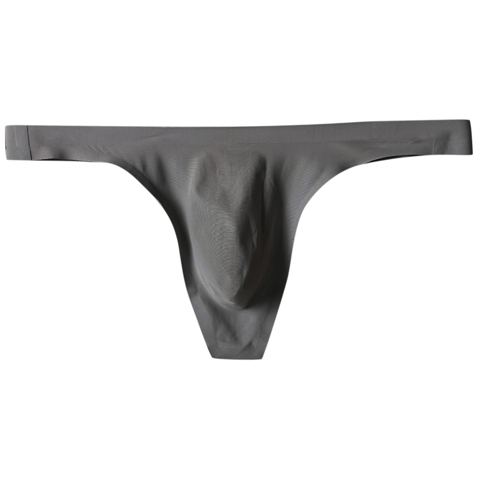 zuwimk Mens Underwear,Men's Cheeky Thong Underwear Mini Cheek Boxer Briefs Z-Gray,XL  